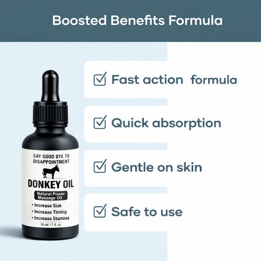 Donkey Oil 30ml | Herbal Power Massage Oil for Timing & Long-Lasting Stamina