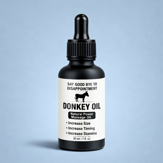Donkey Oil 30ml | Herbal Power Massage Oil for Timing & Long-Lasting Stamina